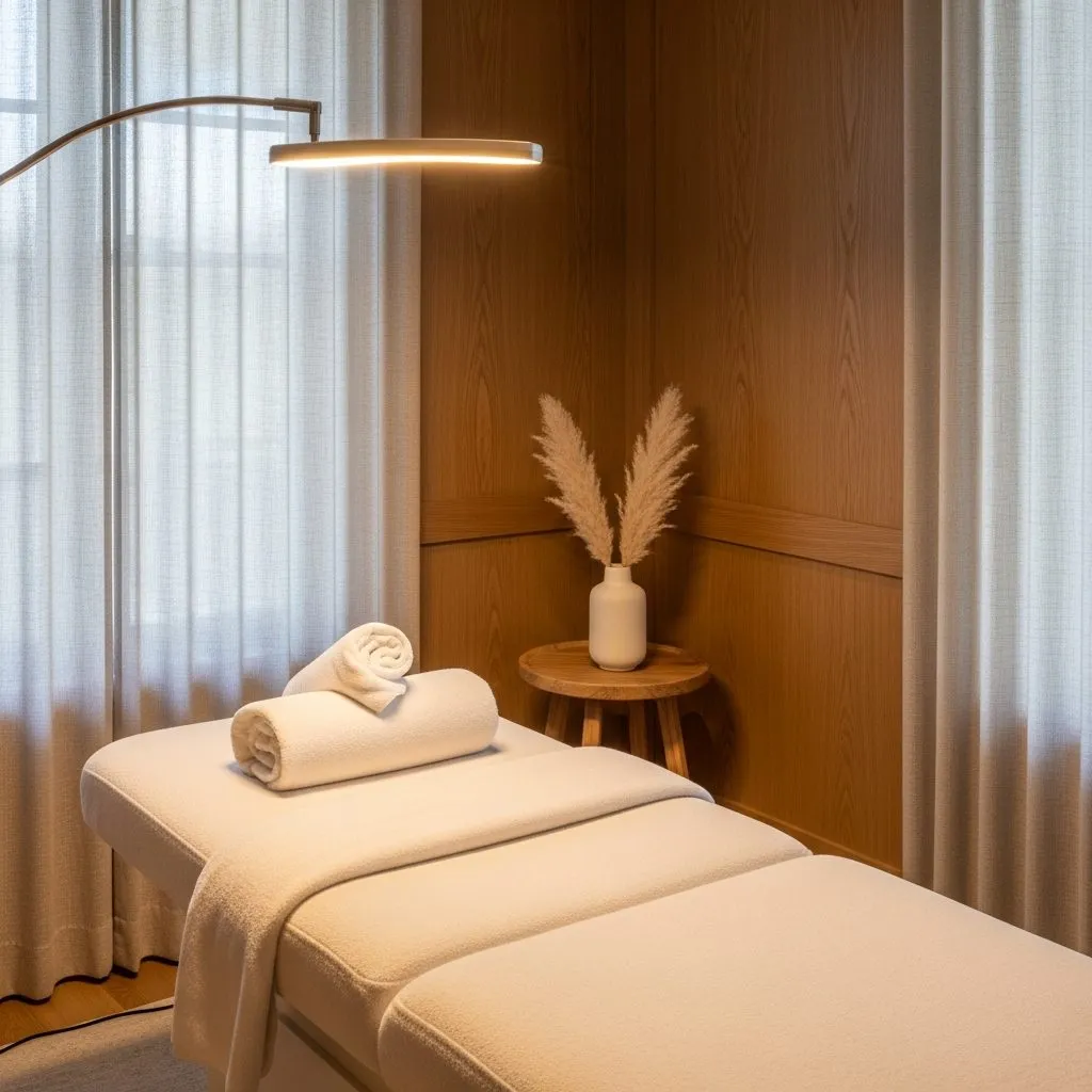 Private lash treatment room interior at Pure Hair Spa Mountain View